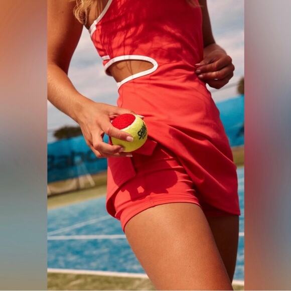 Free People Movement One More Serve Skortsie Women’s M Cayenne UV Protection NEW - Picture 5 of 8